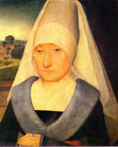 Hans Memling Portrait of an Old Woman France oil painting art